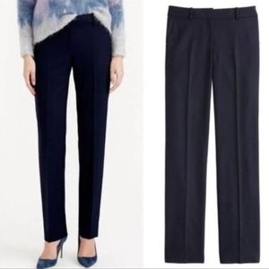 J. Crew 8 Tall Italian Wool Blend Trousers Favorite Fit Tollegno Slacks Pants
